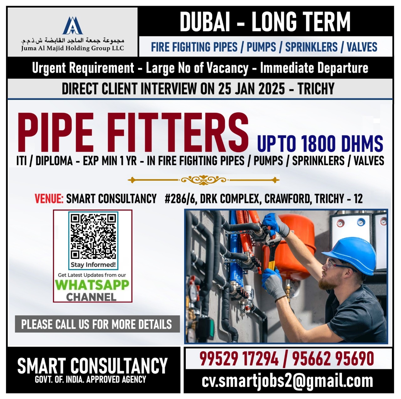Job Opportunity for Pipe Fitters in Dubai – Apply Now!