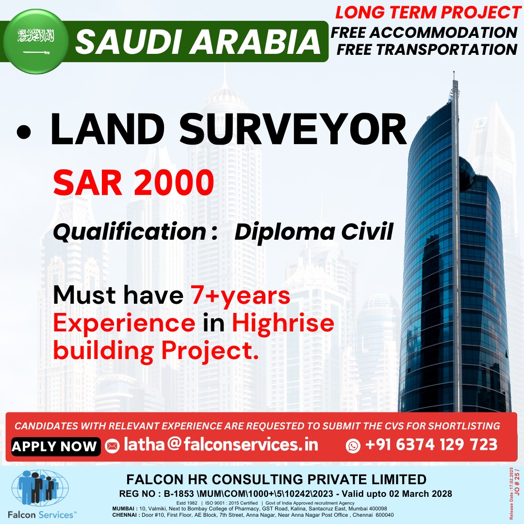 land surveyor salary in saudi arabia