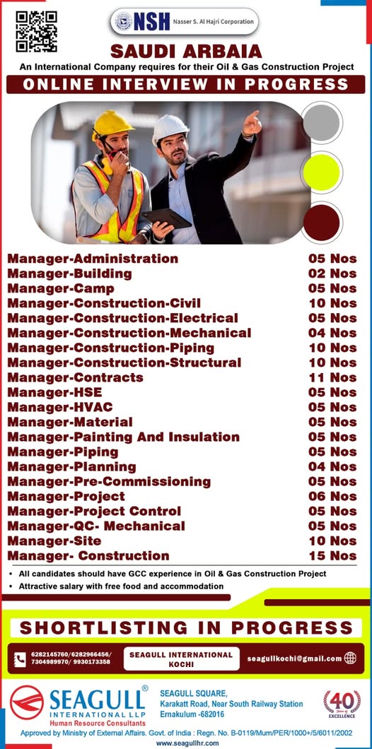 saudi arabia oil gas construction job opportunities seagull international